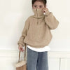 Half Zipped High Collared Unisex Knitted Sweater
