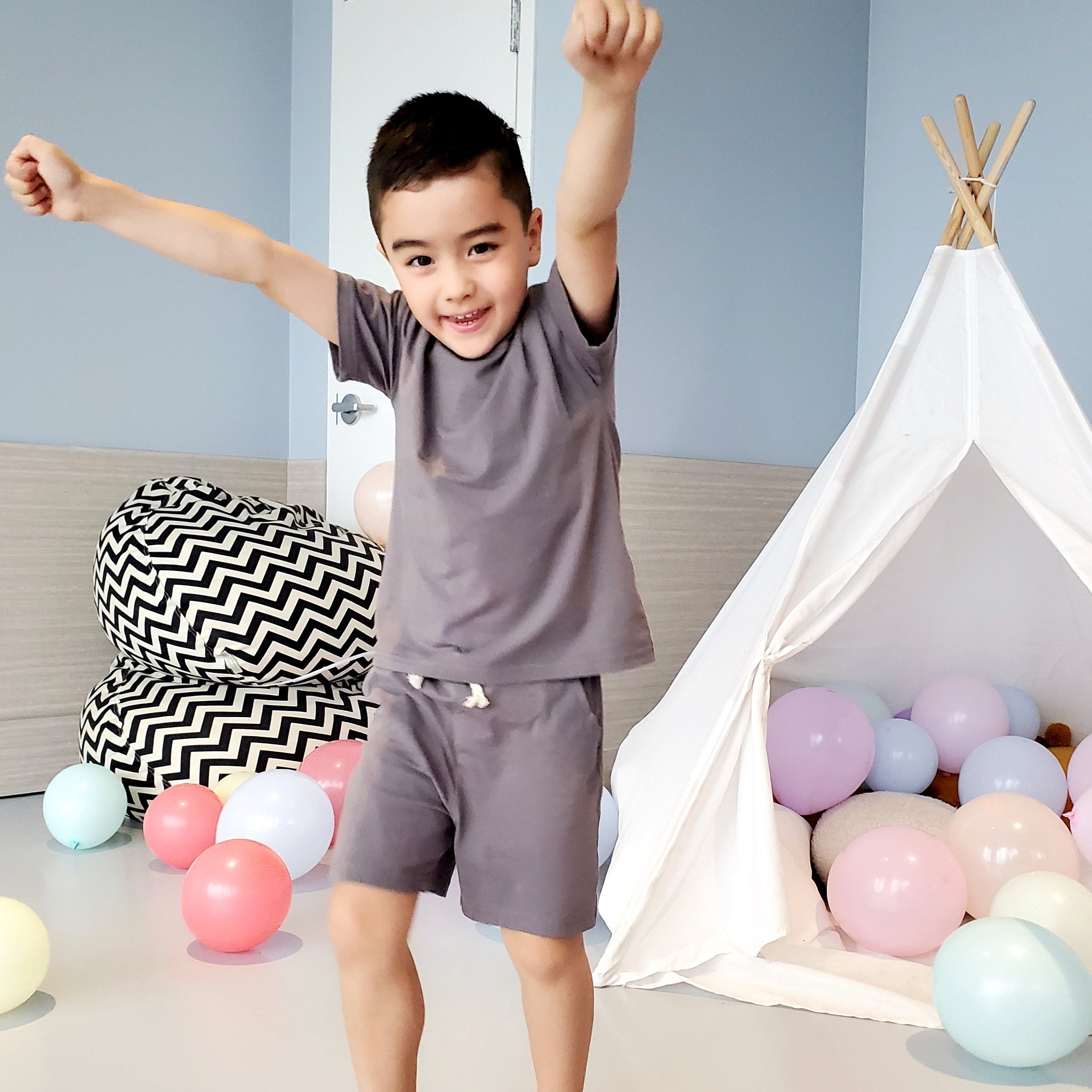Basic T-Shirt and Shorts Set