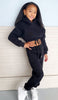 Cropped Hoodie Jogger Set