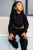 Cropped Hoodie Jogger Set