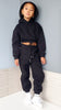 Cropped Hoodie Jogger Set