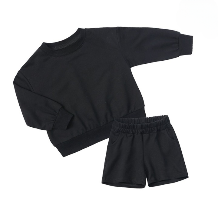 Long Sleeve Shirt and Shorts Set