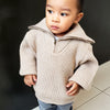 Half Zipped High Collared Unisex Knitted Sweater