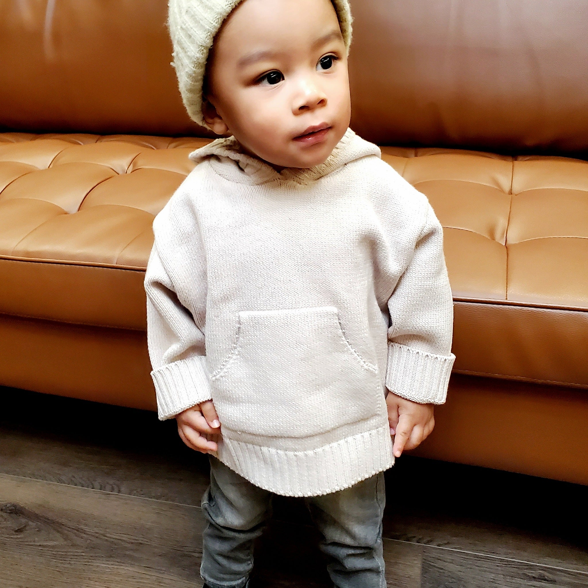 Unisex Knitted Hoodie Sweater