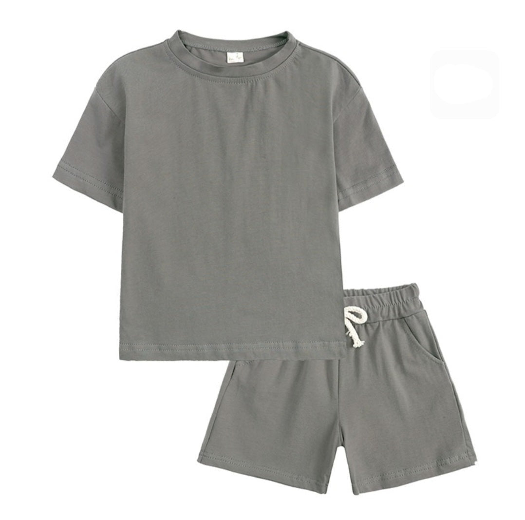 Basic T-Shirt and Shorts Set