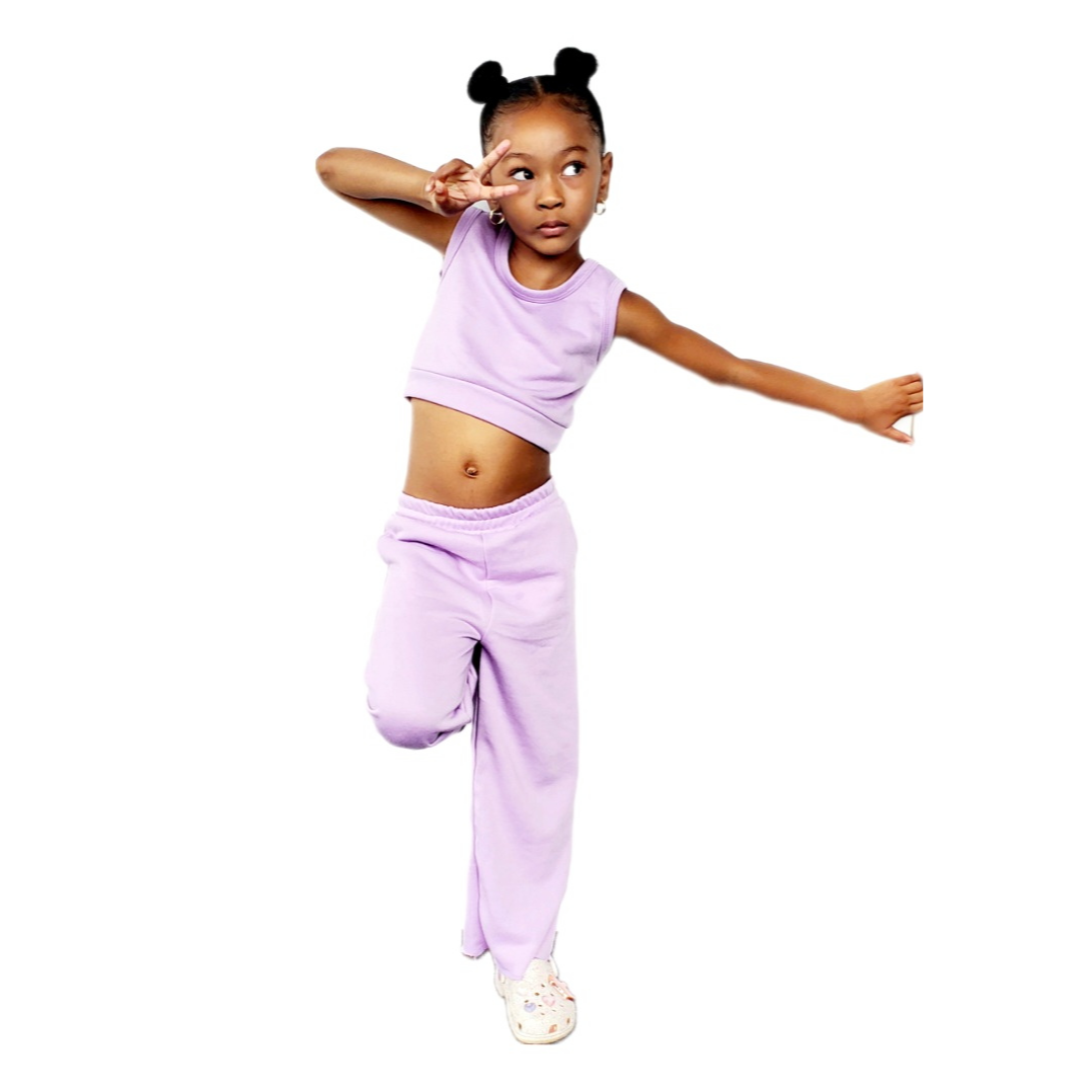 Crop Tank and Wide Legged Jogger Set